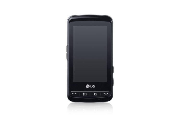 Front view of 3&#34; Full touch screen, Dual sim card slot, One touch caller transition thru touch screen KS660