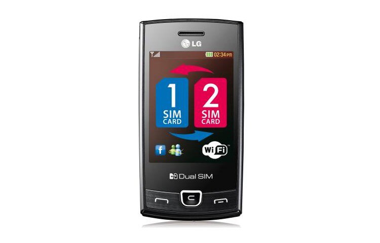 Front view of Dual SIM, Dual Talk &amp; Wi-Fi P525