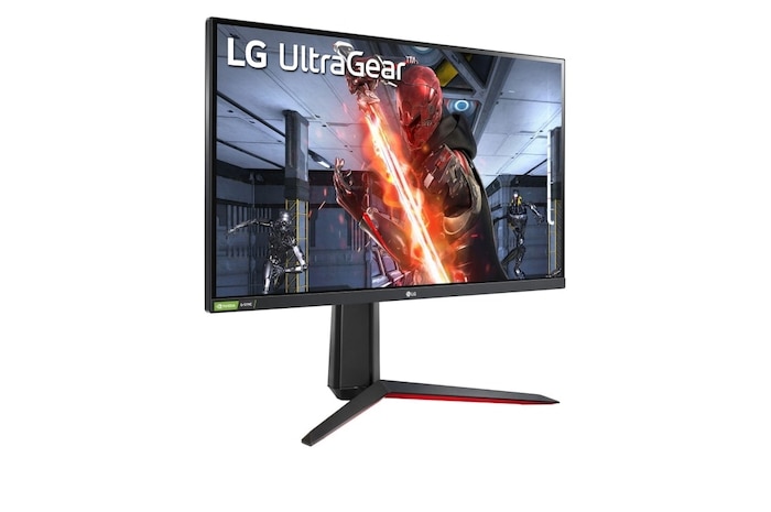LG 27” UltraGear™ Full HD IPS 1ms (GtG) Gaming Monitor with NVIDIA® G-SYNC® Compatible, 27GN65R-B