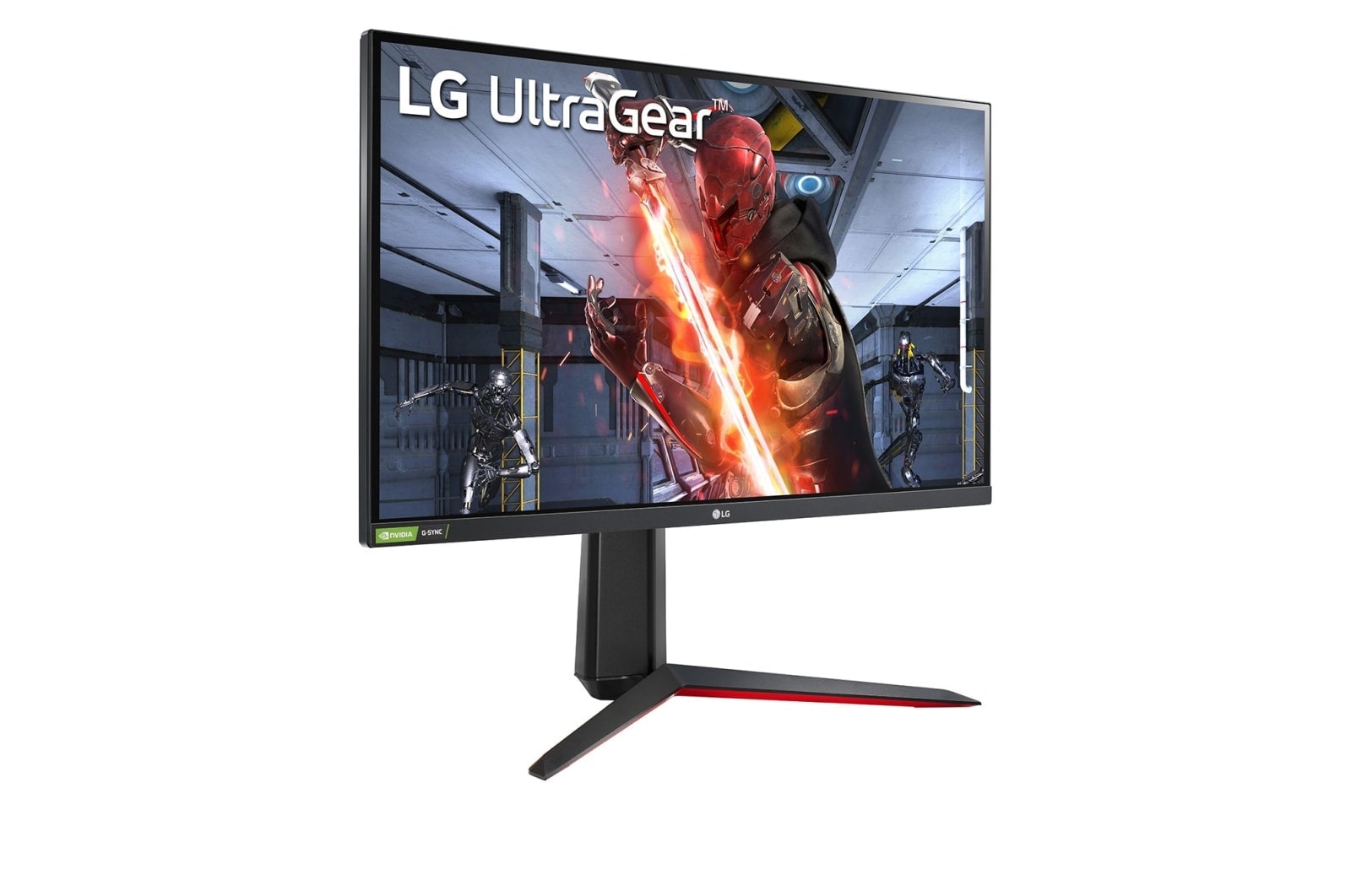 LG 27” UltraGear™ Full HD IPS 1ms (GtG) Gaming Monitor with NVIDIA® G-SYNC® Compatible, 27GN65R-B