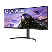LG 34'' Curved UltraWide QHD HDR FreeSync™ Premium Monitor with 160Hz Refresh Rate, 34WP65C-B