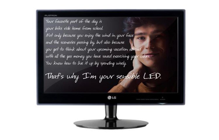 Front view of LG LED LCD Monitor, E40 Series E1940S