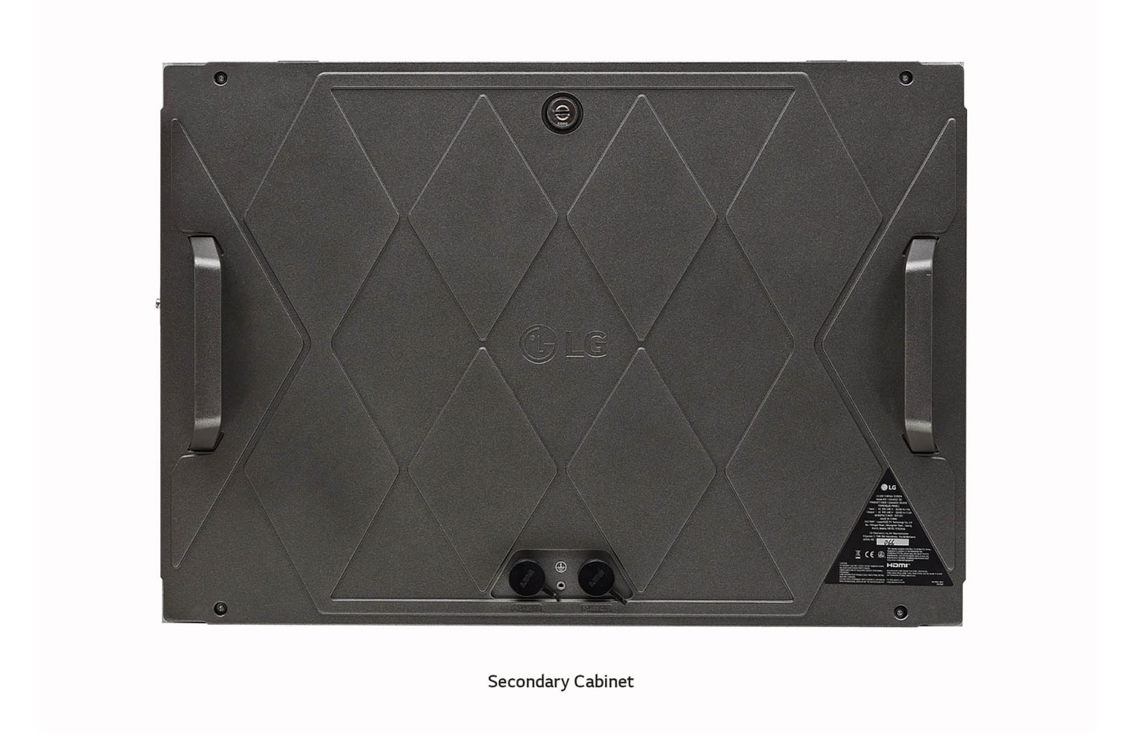 rear view of secondary cabinet