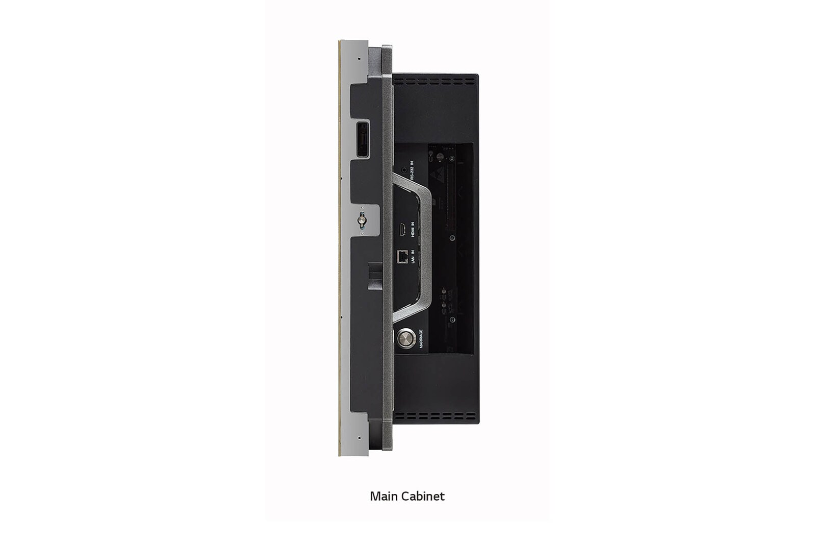 left side view of main cabinet