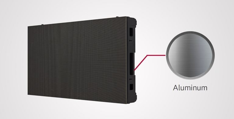 The frame of LSBE is composed of aluminum.