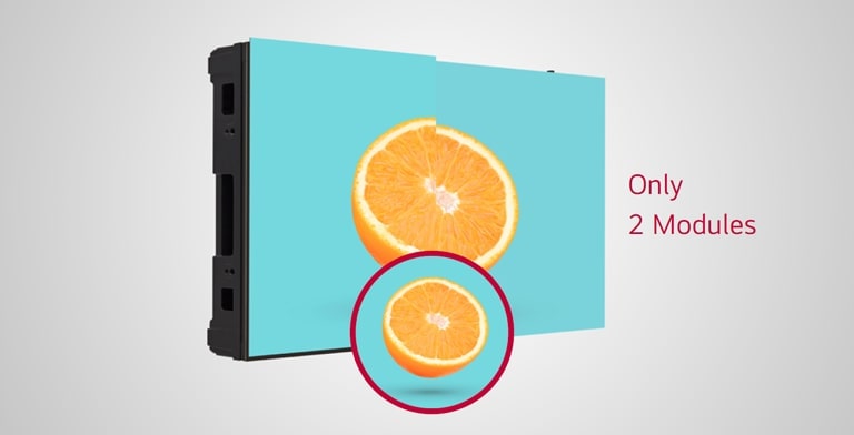 LSBE uses only two modules to create one cabinet.