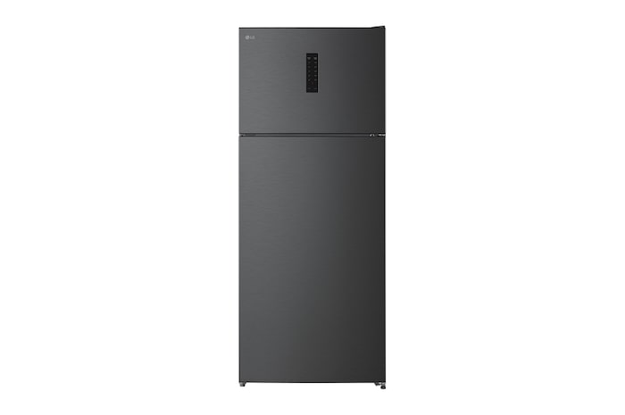 Front view of 523L Top Freezer Refrigerator Black with Multi Air Flow, Inverter Compressor and Total No Frost(GTF522PSAN)