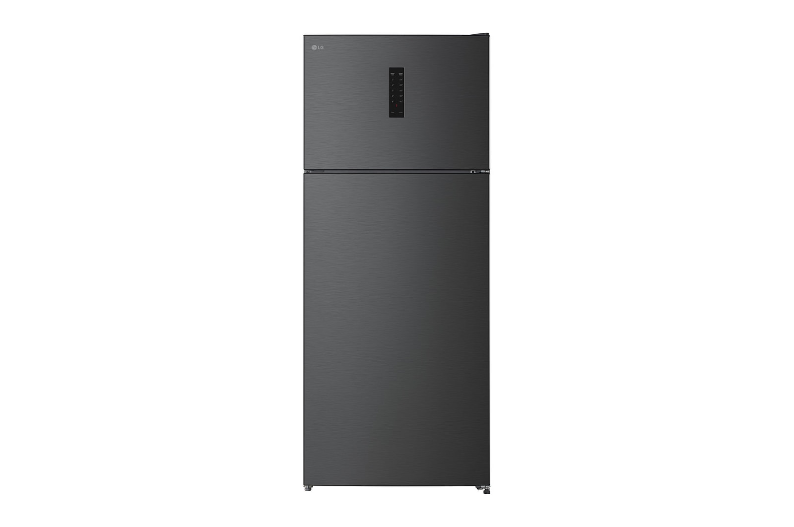 Front view of 523L Top Freezer Refrigerator Black with Multi Air Flow, Inverter Compressor and Total No Frost(GTF522PSAN)