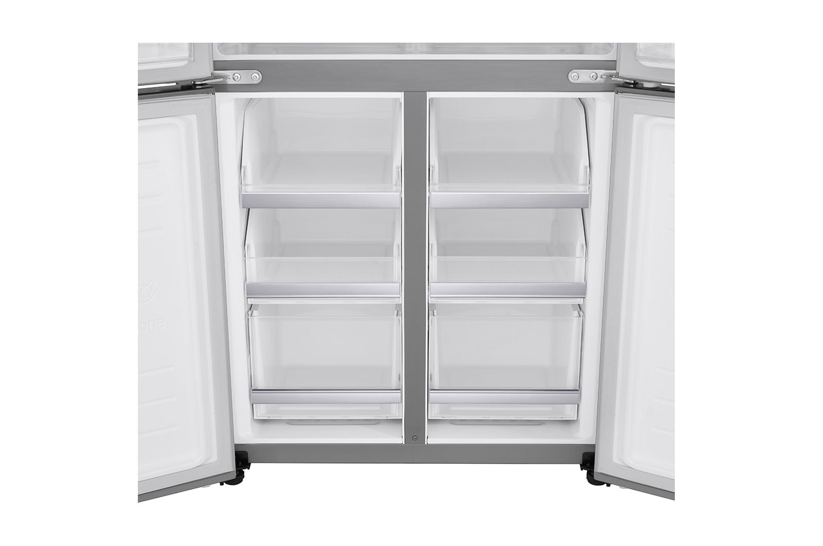 LG 4 Door Refrigerator, Inverter Linear Compressor, 530 Liter, 19 Cubic Feet, GC-B22FTLPL