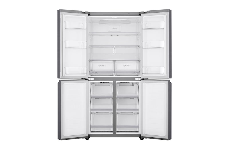 LG 4 Door Refrigerator, Inverter Linear Compressor, 530 Liter, 19 Cubic Feet, GC-B22FTLPL