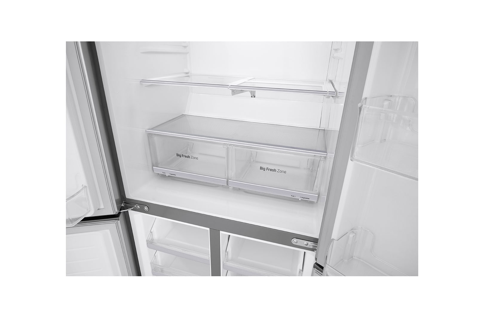 LG 4 Door Refrigerator, Inverter Linear Compressor, 530 Liter, 19 Cubic Feet, GC-B22FTLVB