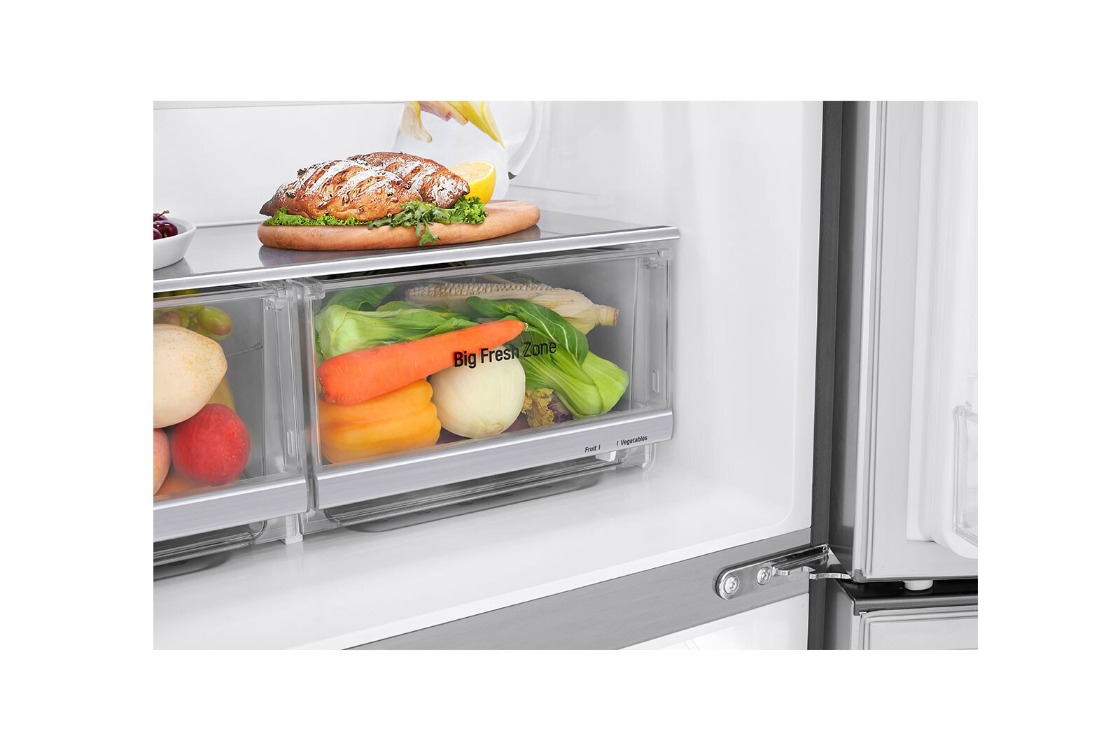 LG 4 Door Refrigerator, Inverter Linear Compressor, 530 Liter, 19 Cubic Feet, GC-B22FTLVB