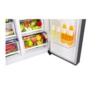 LG Side By Side 647 Liter, 23 Cubic feet, Inverter Linear Compressor, GC-B247SLUV