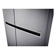 LG Side By Side 647 Liter, 23 Cubic feet, Inverter Linear Compressor, GC-B247SLUV
