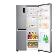 LG Side By Side 647 Liter, 23 Cubic feet, Inverter Linear Compressor, GC-B247SLUV