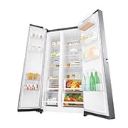 LG Side By Side 647 Liter, 23 Cubic feet, Inverter Linear Compressor, GC-B247SLUV