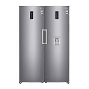 LG Twins REF 375 Liter, 13 Cubic Feet, Inverter Linear Compressor, GC-F401ELDZ