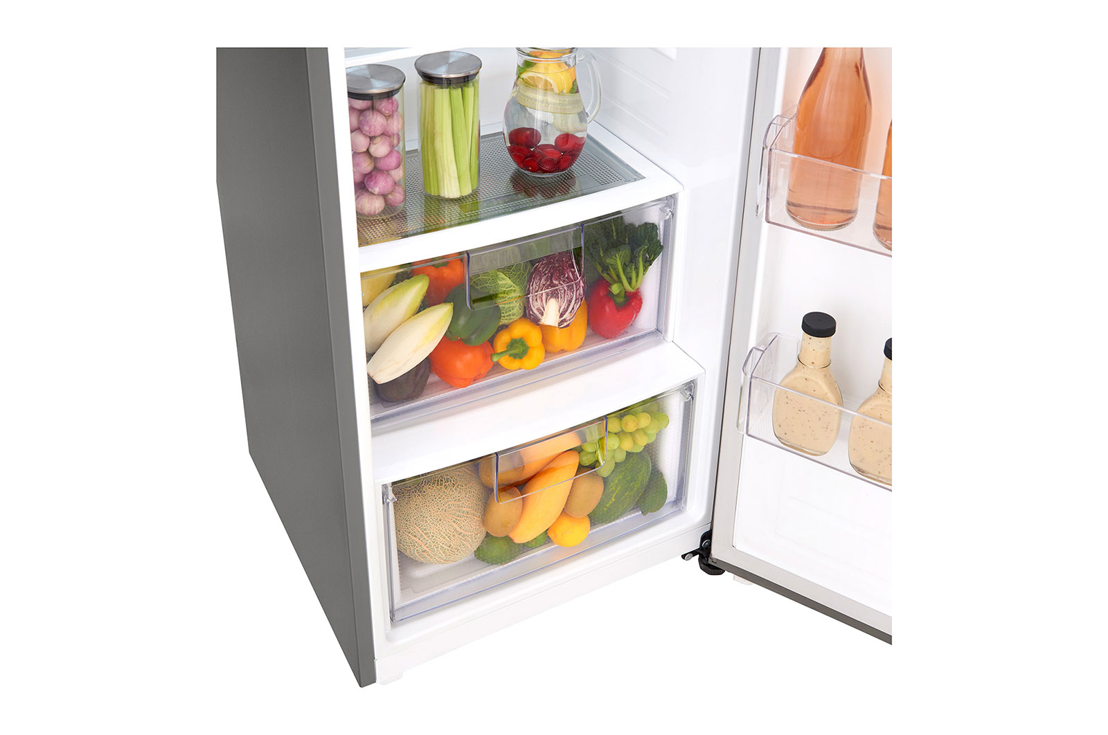 LG Twins REF 375 Liter, 13 Cubic Feet, Inverter Linear Compressor, GC-F401ELDZ