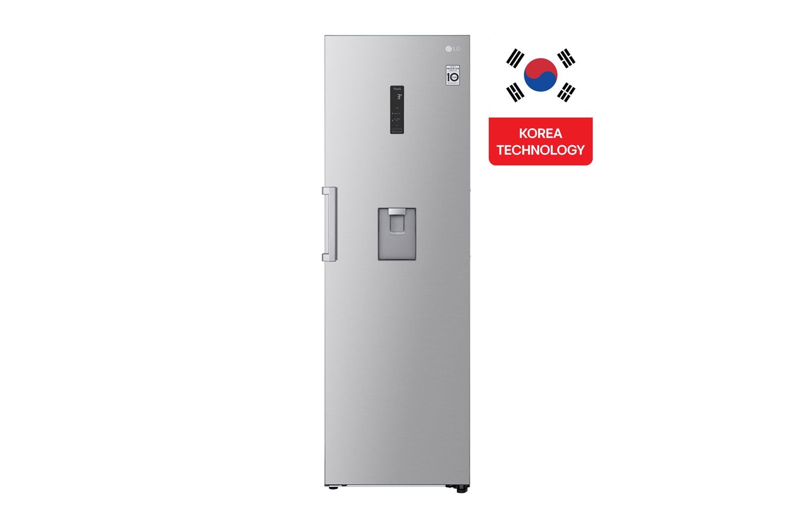 Front view of 384L LG Twin Freezer, Smart Diagnosis™ GC-F411ELDM