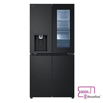 Front Image| LG Refrigerator, 470L, Instaview DID, Black| GC-X22FFQAB