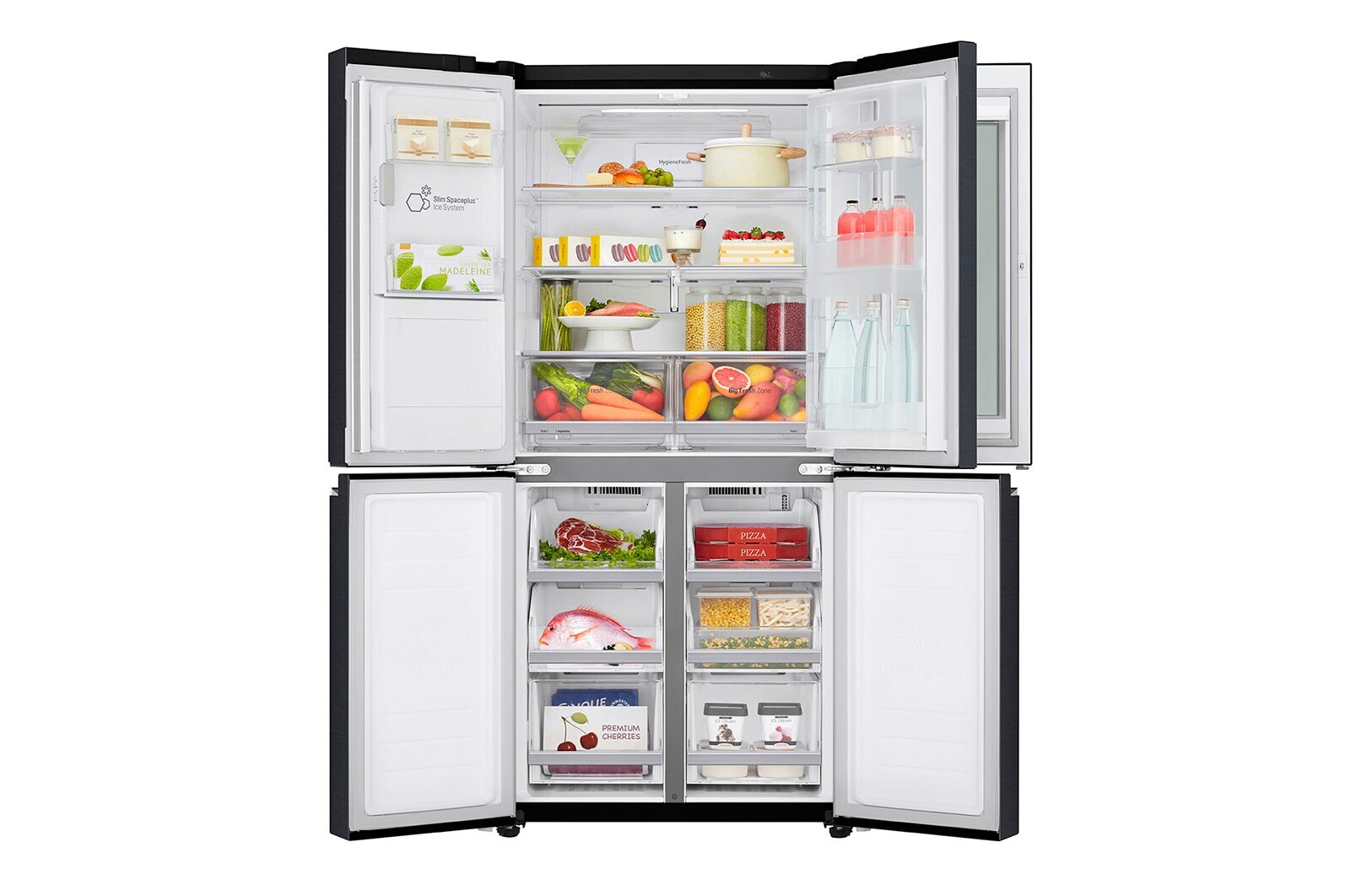 LG 508L LG French Door, Instaview Door, Black, GC-X22FTQEL