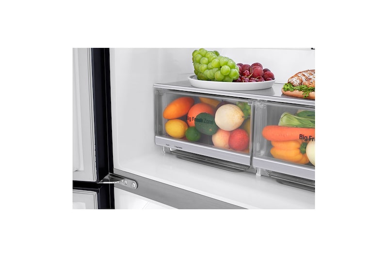 LG Gross 570(L) Net 426(L) | Slim French Door Fridge, with InstaView Door-In-Door™, GC-X22FTQKL