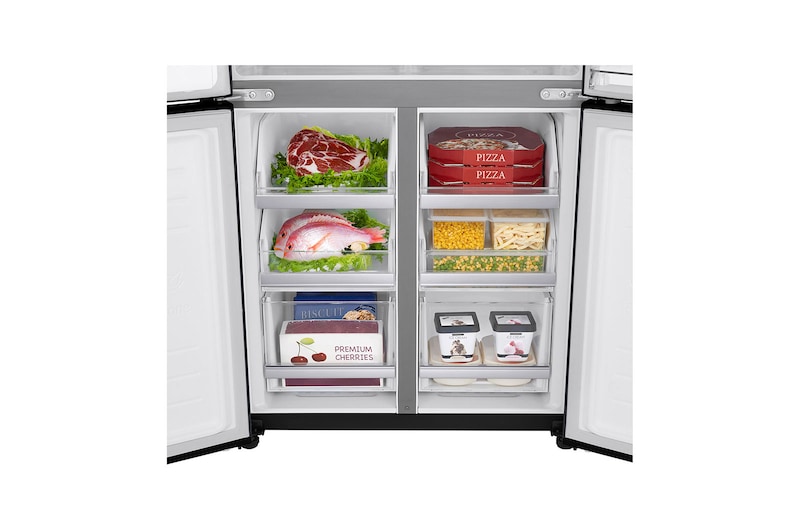 LG Gross 570(L) Net 426(L) | Slim French Door Fridge, with InstaView Door-In-Door™, GC-X22FTQKL