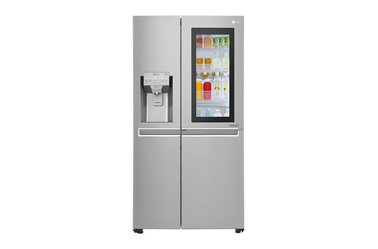 LG Instaview Door in Door Refrigerator 618 Liter, 22 Cubic Feet, Inverter Linear Compressor, GC-X247CSBV