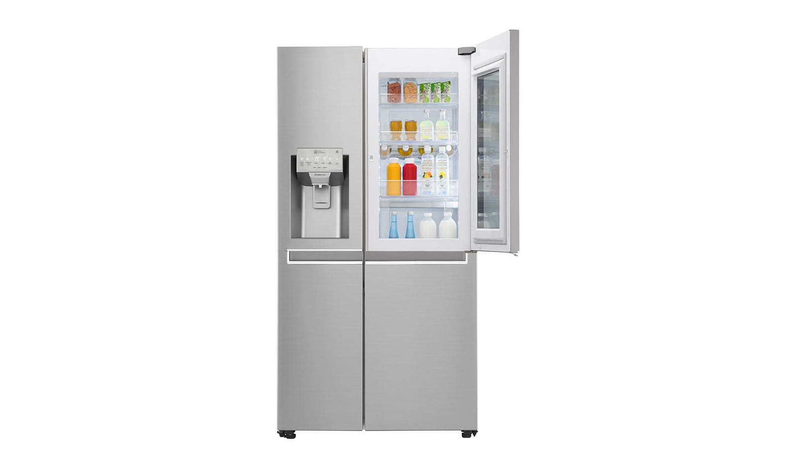 LG Instaview Door in Door Refrigerator 618 Liter, 22 Cubic Feet, Inverter Linear Compressor, GC-X247CSBV