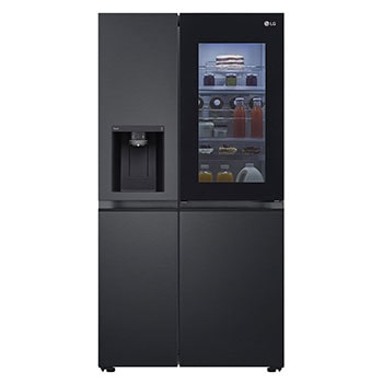 Front view|LG Refrigerator, 635L, Instaview DID, Black|GC-X257CQHW
