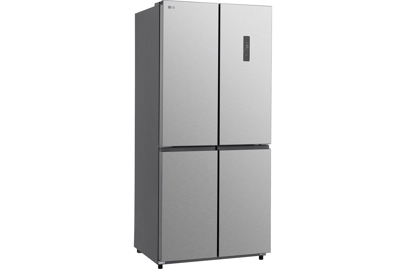 LG multi door refrigerator Prime Silver left side view