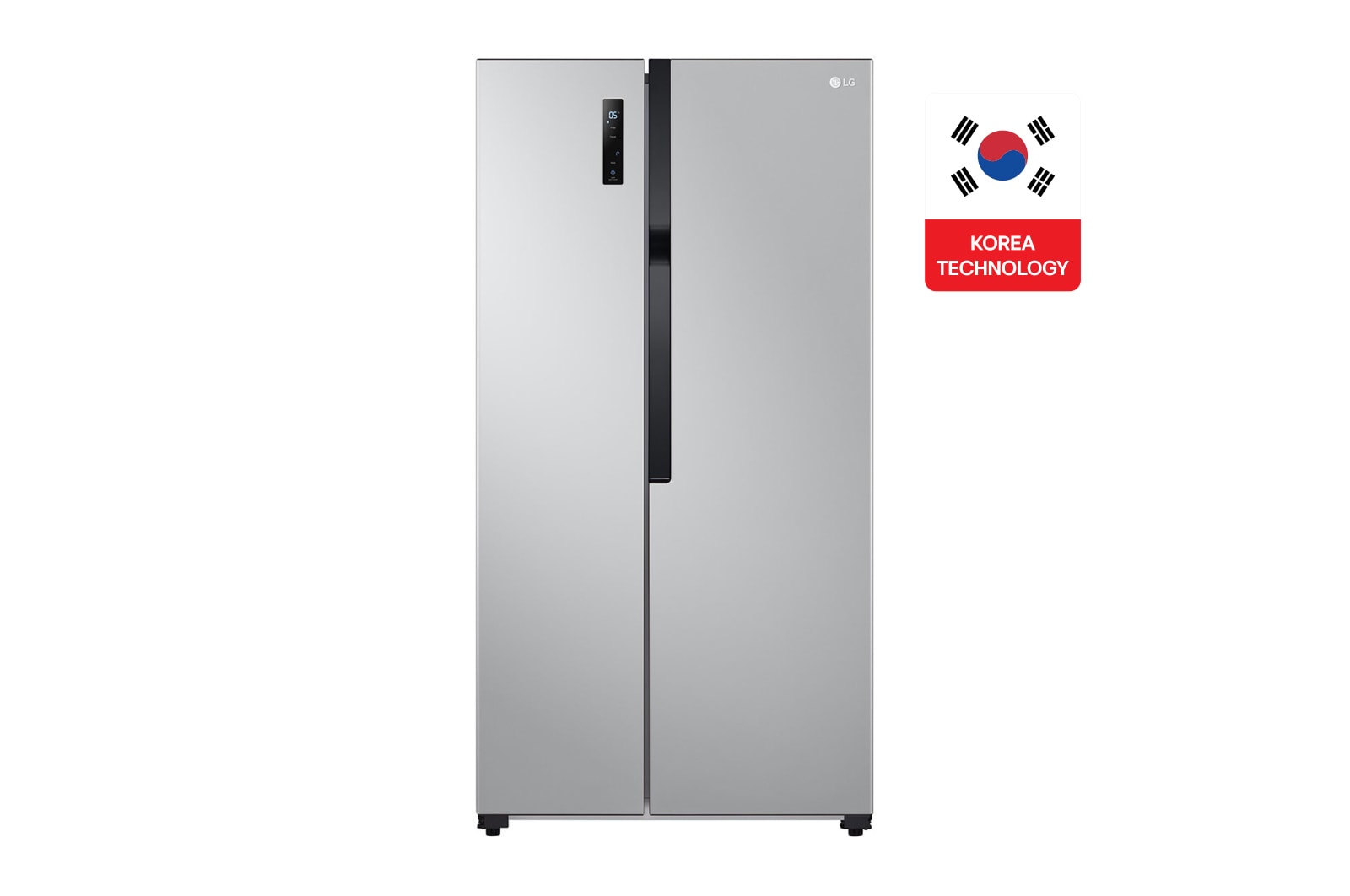 Front view of LG 519 Liter, Side-By-Side Refrigerator GCFB507PQAM