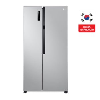Front view of LG 519 Liter, Side-By-Side Refrigerator GCFB507PQAM
