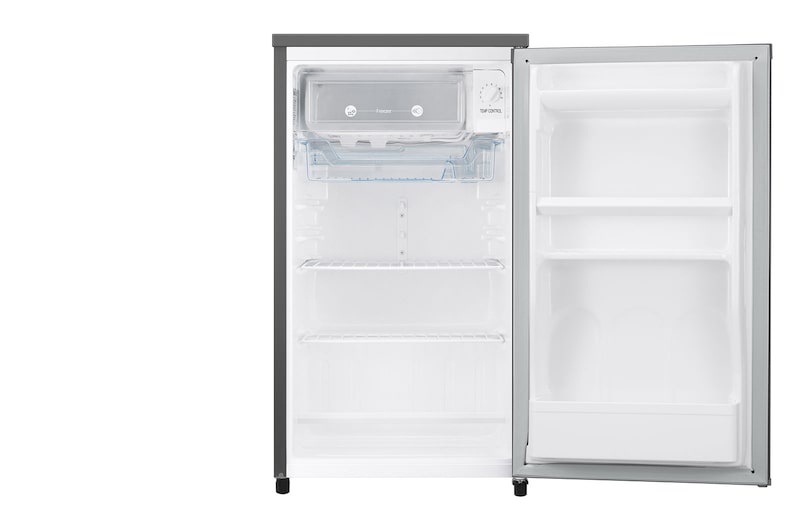 LG 90L, 1 Door Refrigerator, Direct cooling, low voltage stabilizer(110v - 290v), Freezer Compartment, Two Wire Shelves, GL-131SLQ