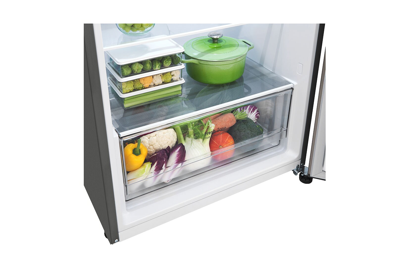 LG 375L LG Top Freezer, Smart Diagnosis™, Silver, GN-B522PLGB