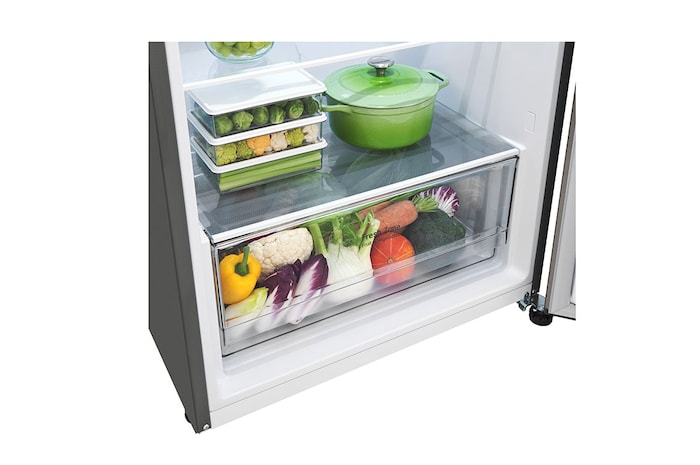 LG 375L LG Top Freezer, Smart Diagnosis™, Silver, GN-B522PLGB