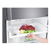 LG Linear Compressor 393 Liter, 14 Cubic Feet, Hygiene Fresh Filter, Door Cooling, GN-C562HLCU