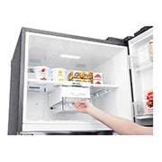 LG Linear Compressor 393 Liter, 14 Cubic Feet, Hygiene Fresh Filter, Door Cooling, GN-C562HLCU