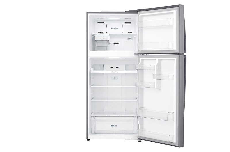 LG Linear Compressor 393 Liter, 14 Cubic Feet, Hygiene Fresh Filter, Door Cooling, GN-C562HLCU