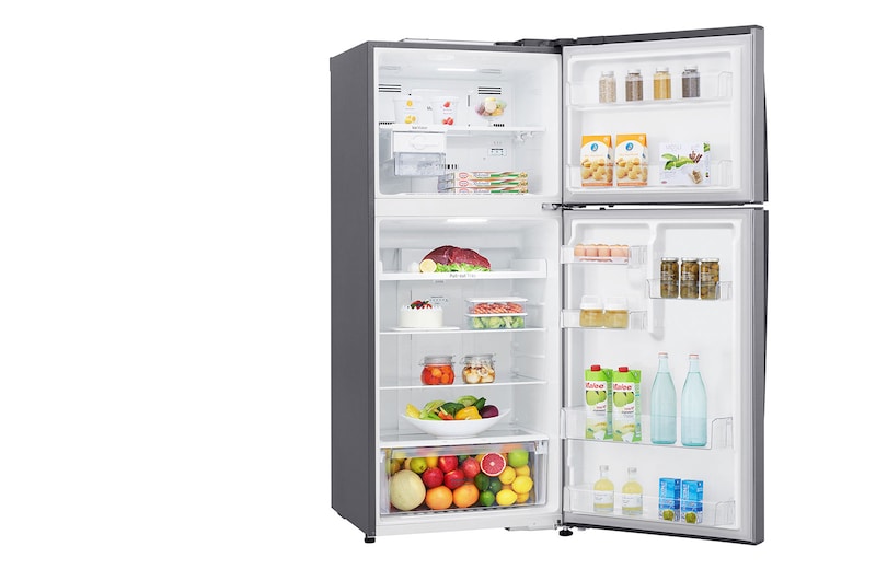 LG Linear Compressor 393 Liter, 14 Cubic Feet, Hygiene Fresh Filter, Door Cooling, GN-C562HLCU