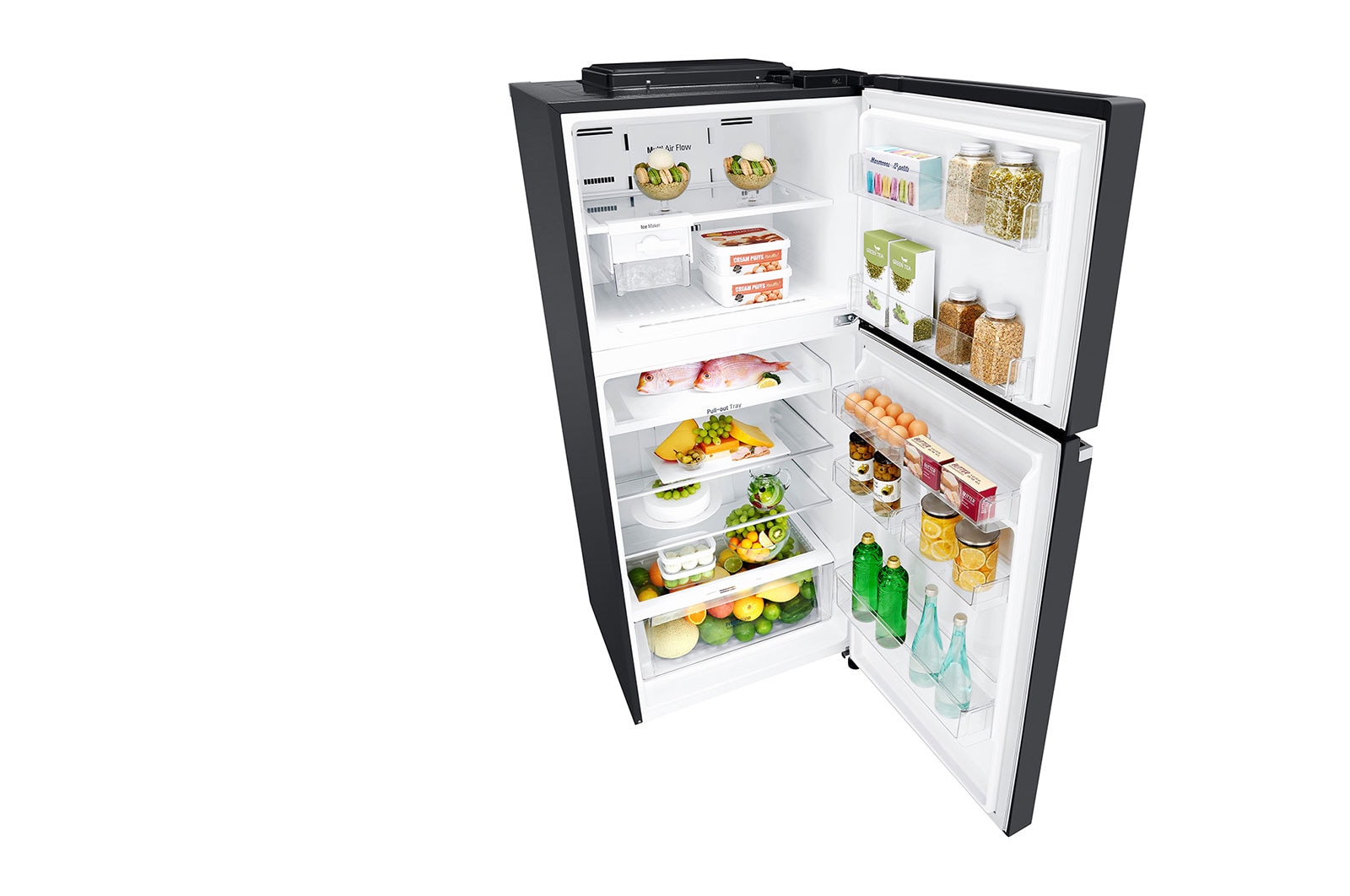 LG Linear Compressor 393 Liter, 14 Cubic Feet, Digital, Hygiene Fresh Filter, Door Cooling, GN-C562SGCU