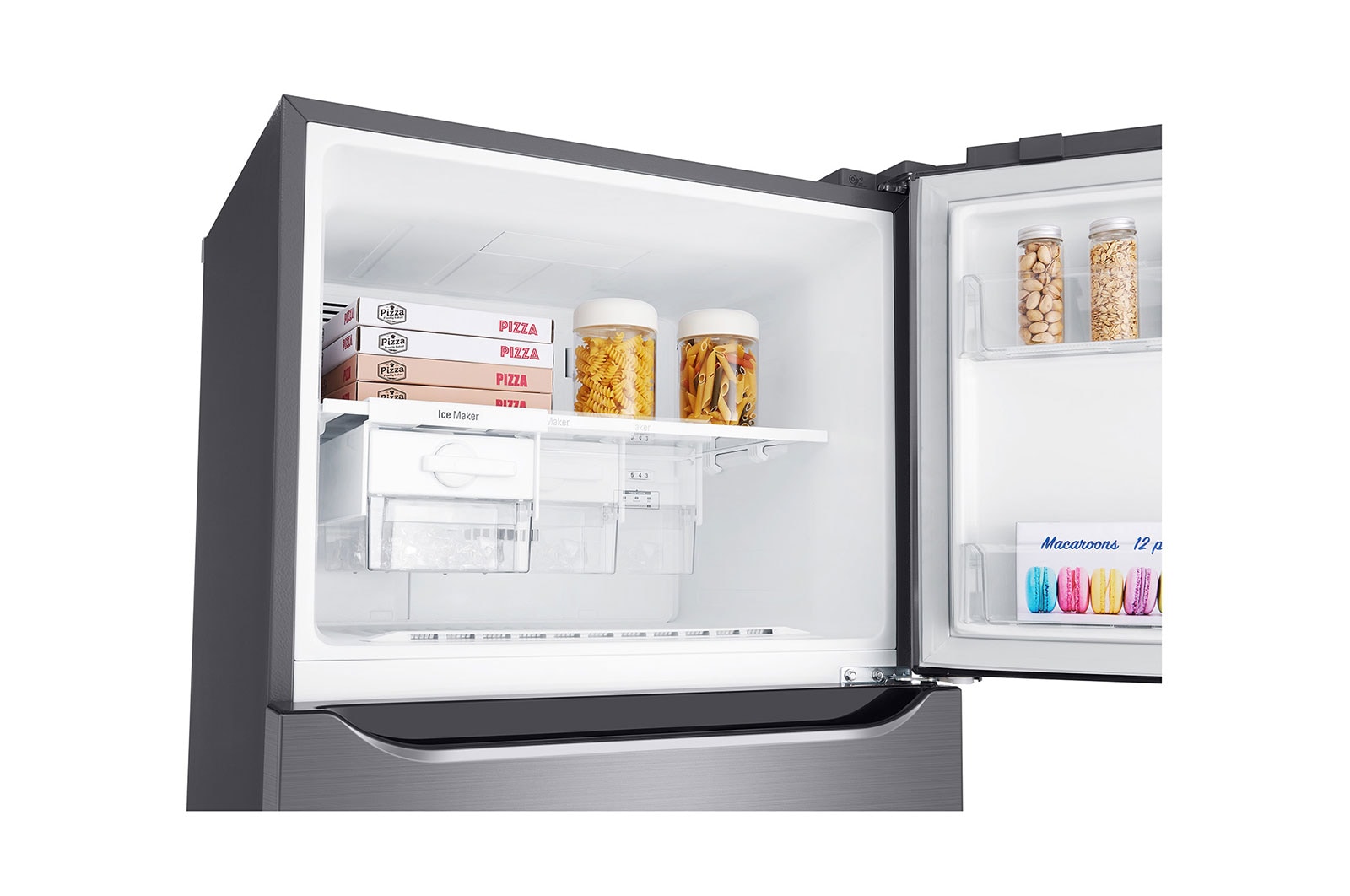 LG Linear Compressor 393 Liter, 14 Cubic Feet, Hygiene Fresh Filter, Door Cooling, GN-C562SLCU