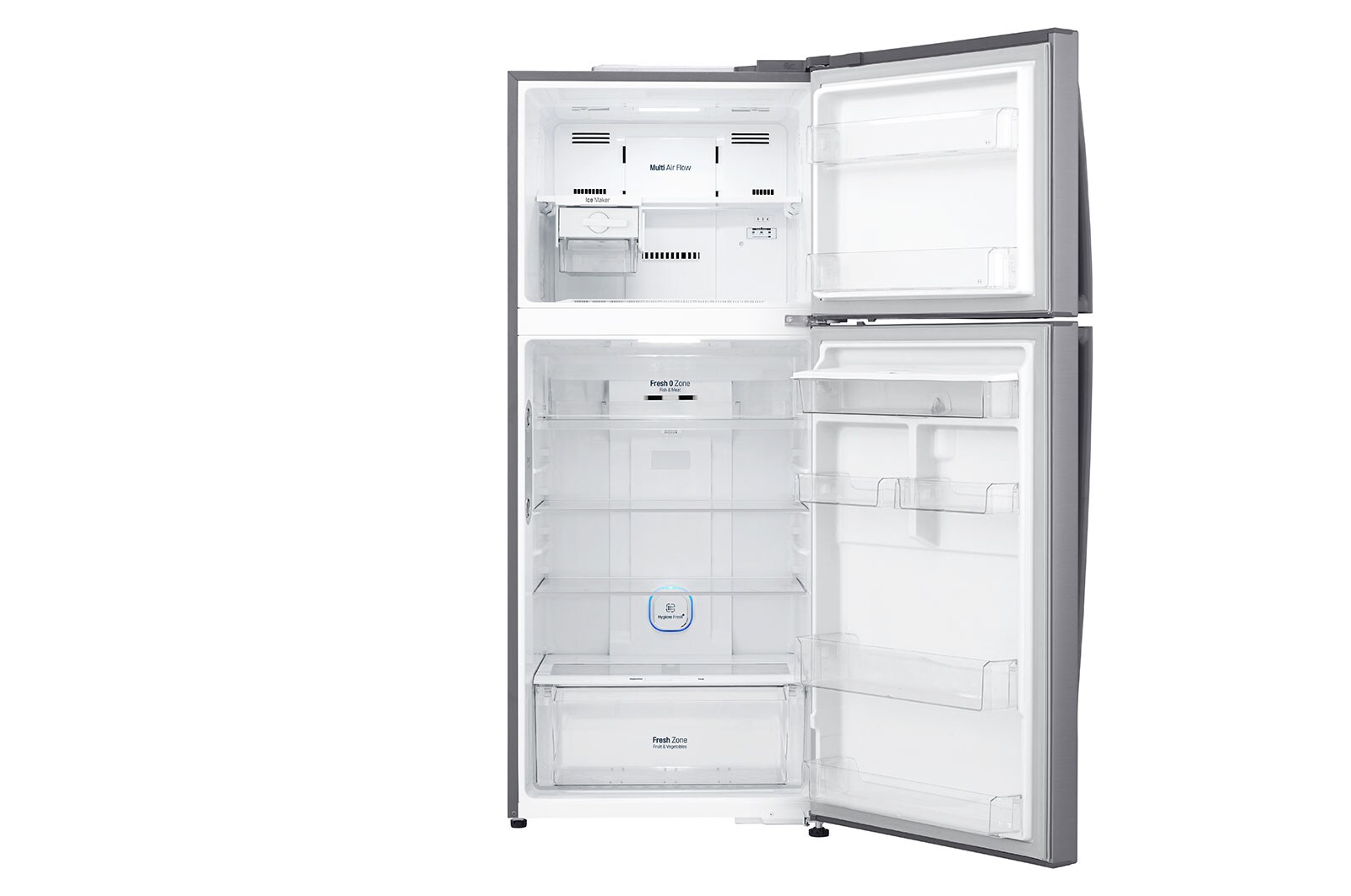 LG 509L LG Top Freezer, Dispenser, Silver, GN-F722HLHL