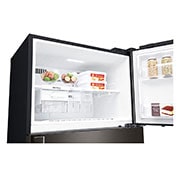 LG 509L LG Top Freezer, Dispenser, Black, GN-F722HXHL