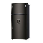 LG 509L LG Top Freezer, Dispenser, Black, GN-F722HXHL