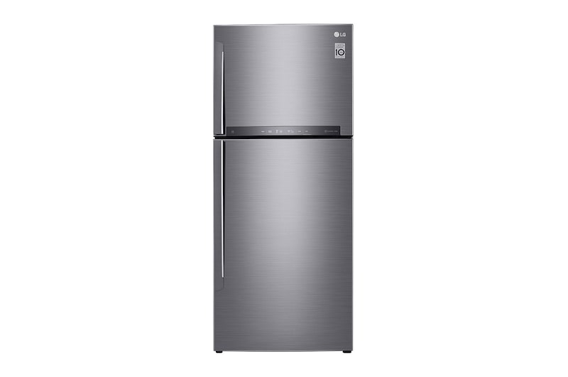 LG Linear Compressor 410 Liter, 14 Cubic Feet, Digital, Hygiene Fresh Filter, Door Cooling, GN-H562HLHU
