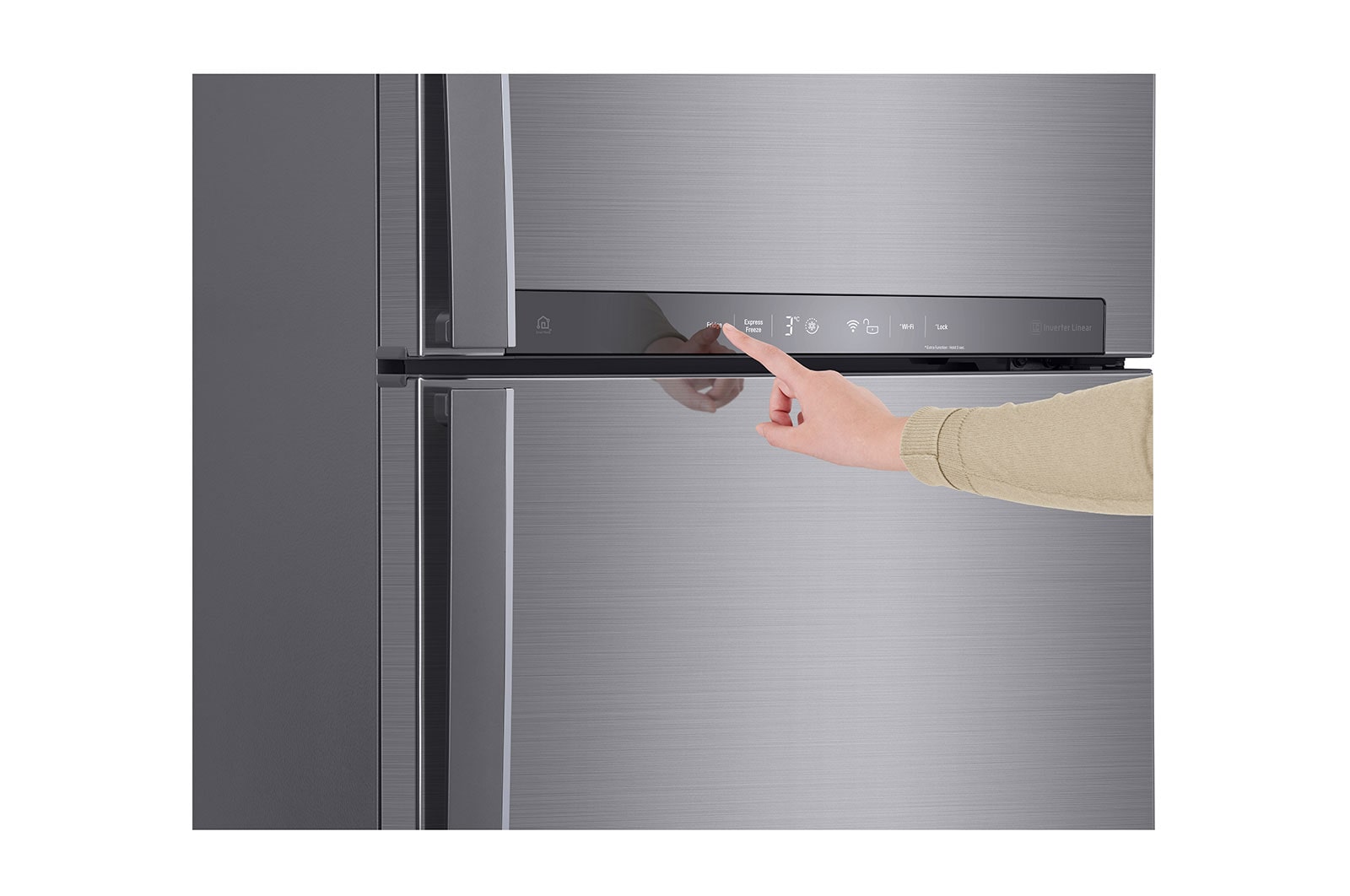 LG Linear Compressor 410 Liter, 14 Cubic Feet, Digital, Hygiene Fresh Filter, Door Cooling, GN-H562HLHU