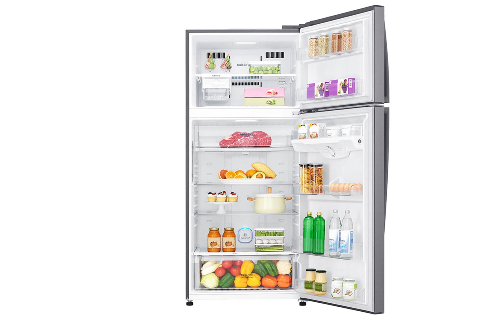 LG 506L LG Top Freezer Linear Cooling™, Silver, GN-H722HLHU