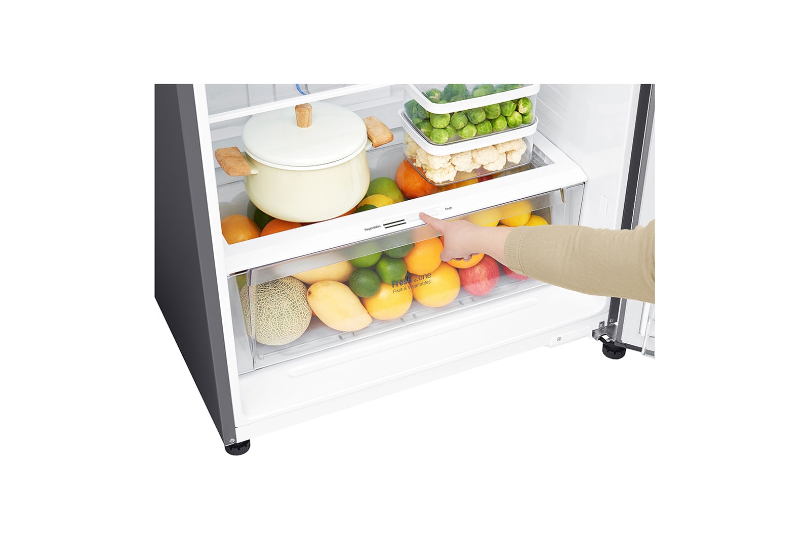 LG 506L LG Top Freezer Linear Cooling™, Silver, GN-H722HLHU