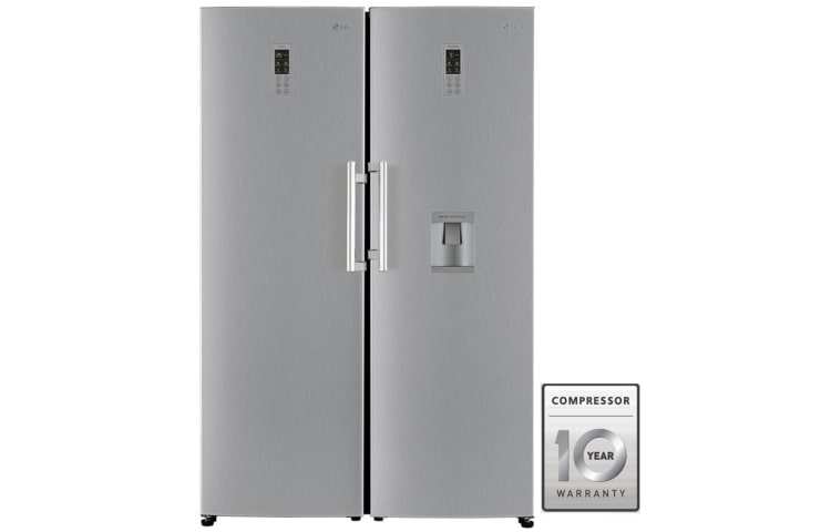 Front view of Refrigerator: Fast &amp; Even Cooling for Longer Freshness GR-F401ELNL